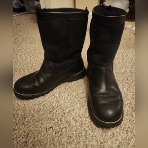 UGG Black Shearling Lined Boots